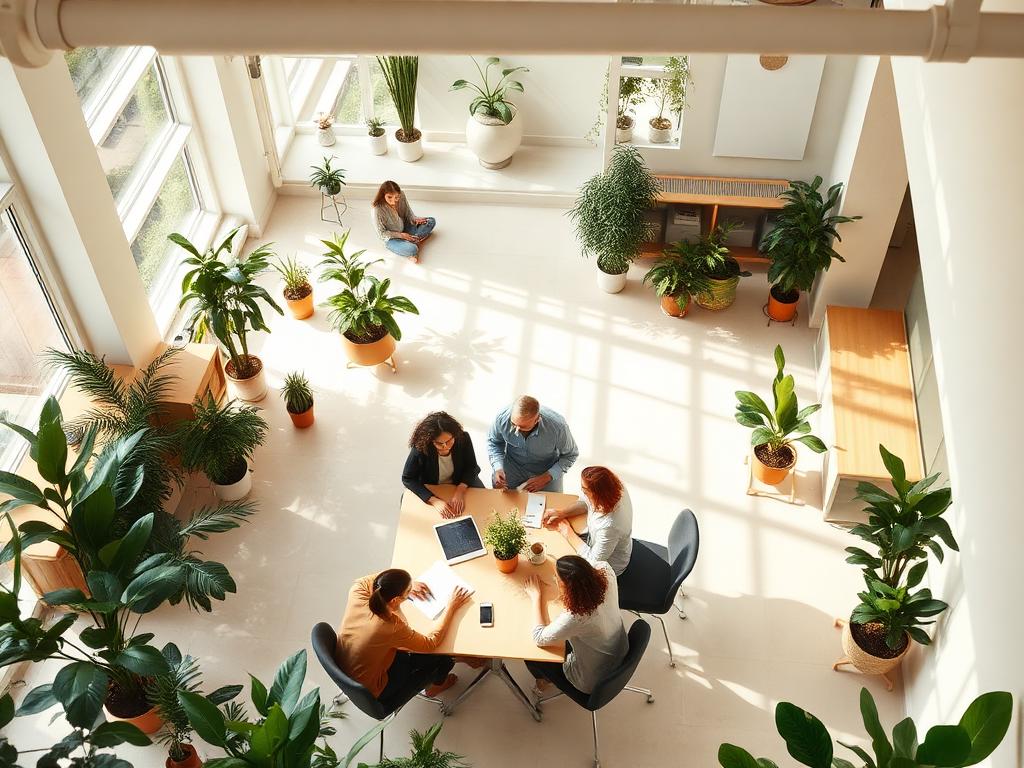 Modernes Büro mit Team – betriebliche Krankenversicherung als Arbeitgeber-Benefit